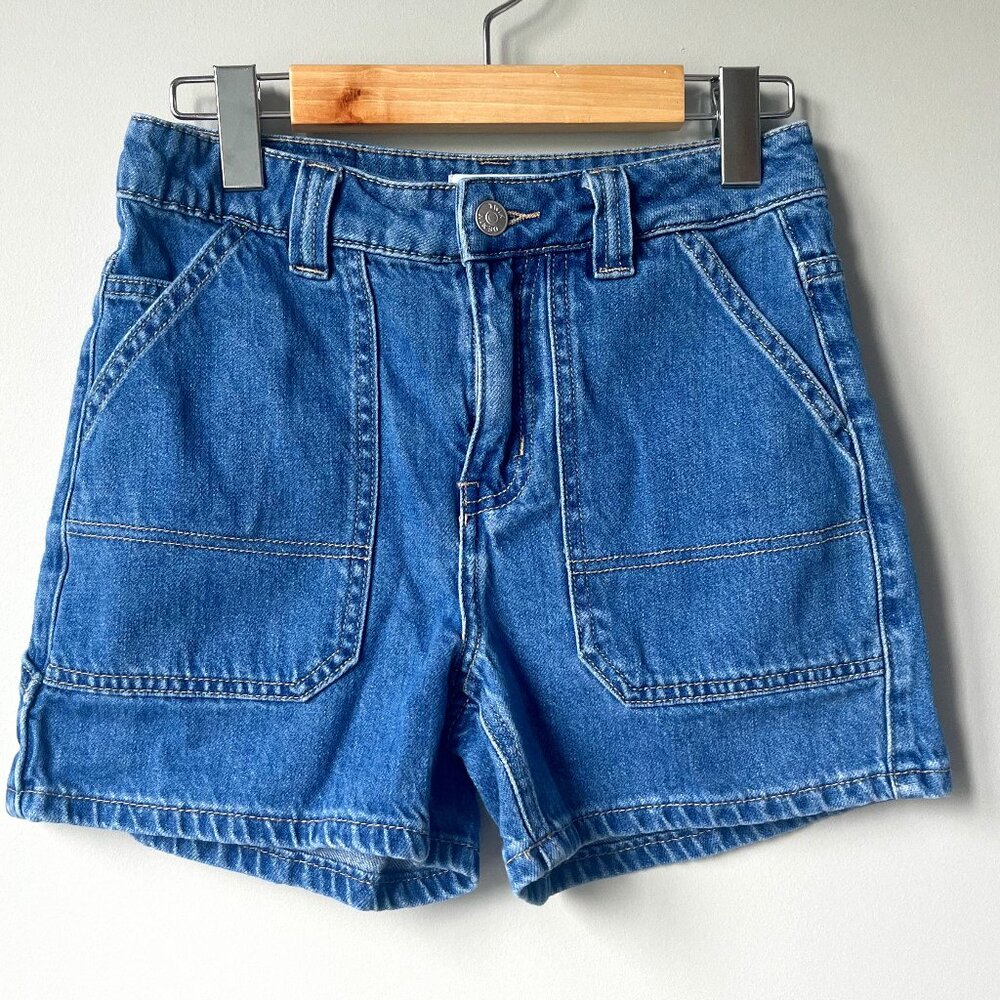 Twik high waist jean short in blue size 25